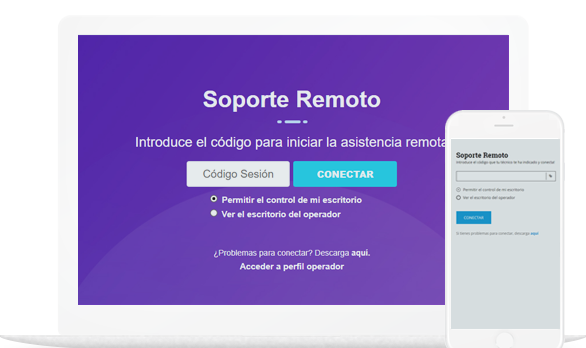 Asistencia remota a dispositivos móviles